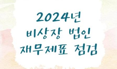 2024 비상장 재무제표